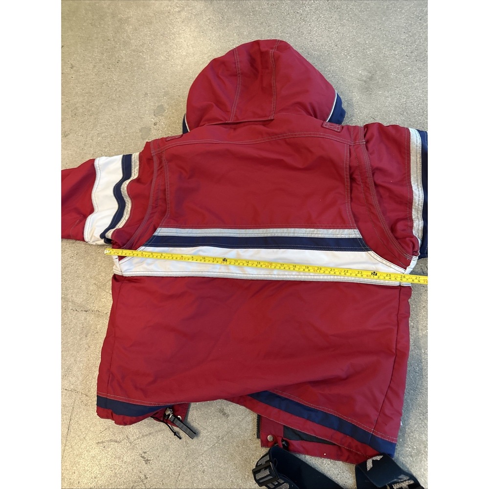 PHENIX Jacket Overalls Set Diaplex Waterproof Technology Size‎ M Red/White Heavy - Picture 13 of 16